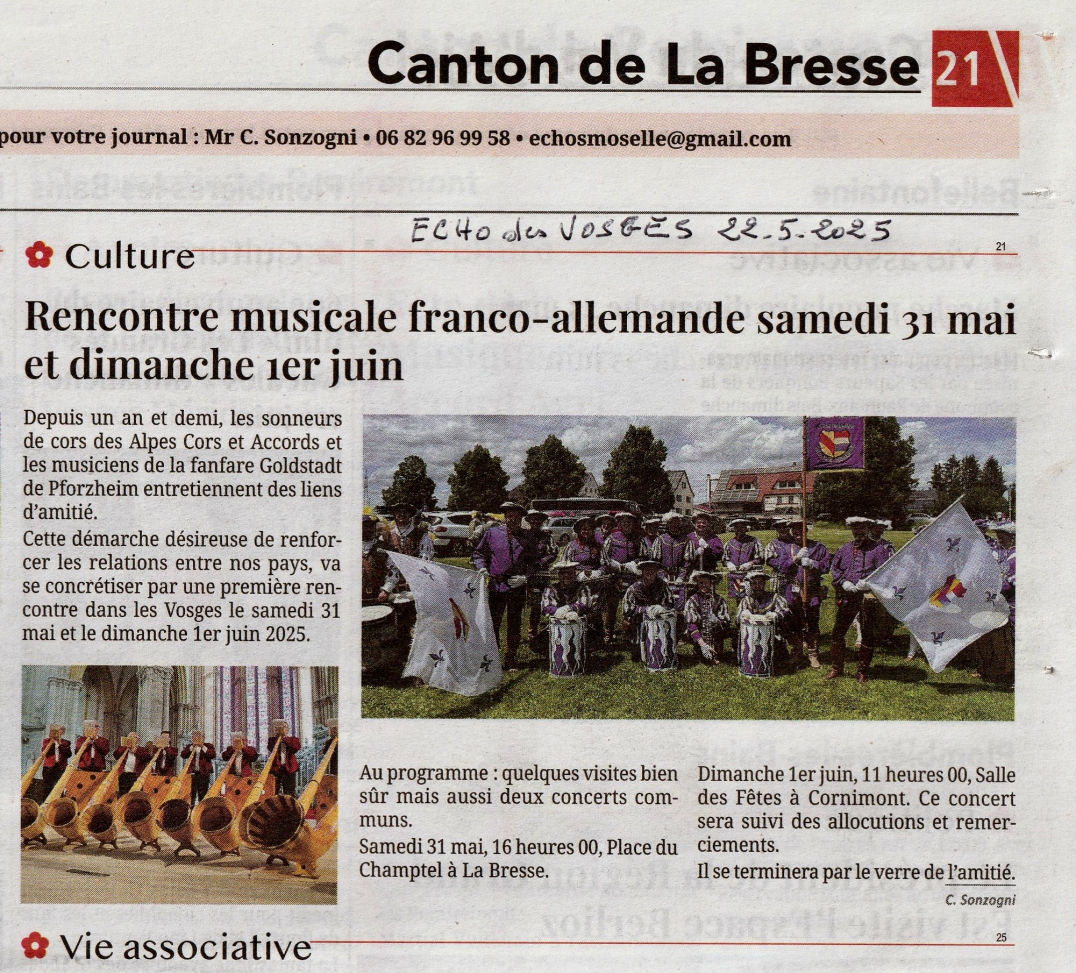 Echo des vosges